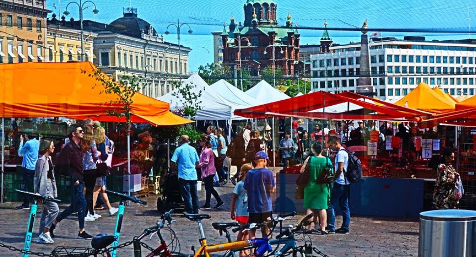 Market Square (Kauppatori), Helsinki, Finland